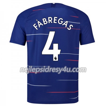 Fotbalový Dres Chelsea Fabregas 4 Domácí 2018/19